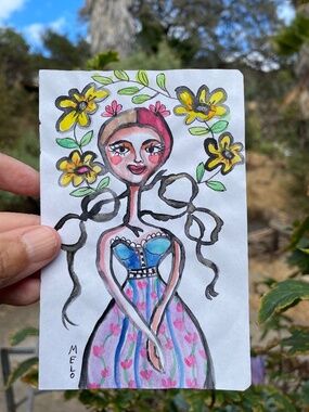Florist Woman Painting